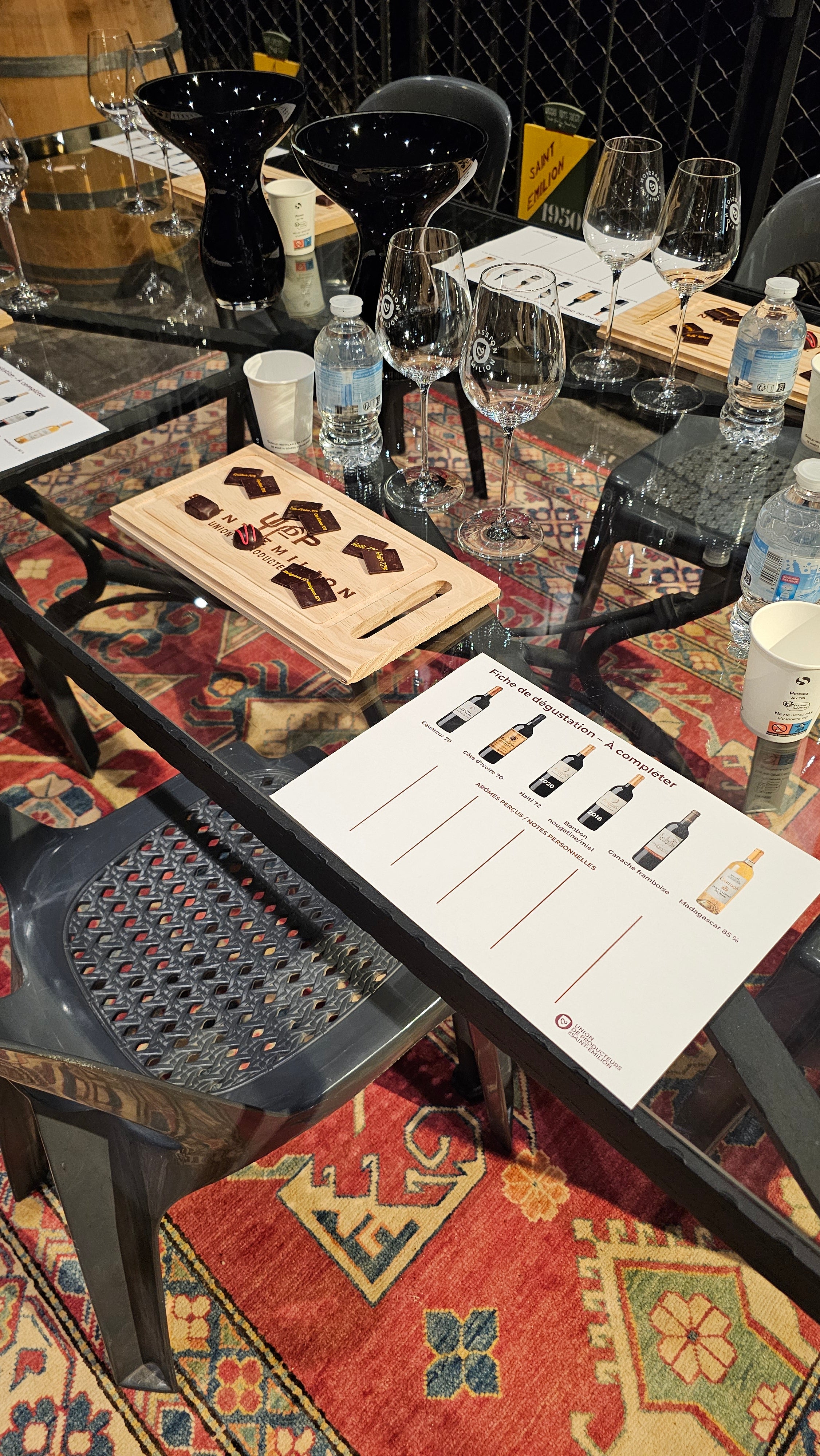 Visite avec accord vins/chocolat